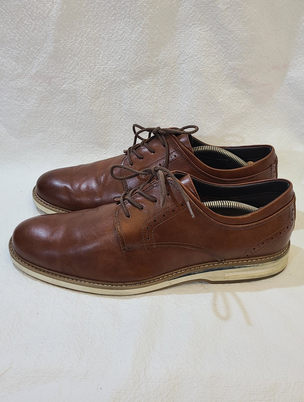 Mens Rush by Gordon Rush Oxford II Plain Toe Dress Shoes Size: 13 Color: Cognac